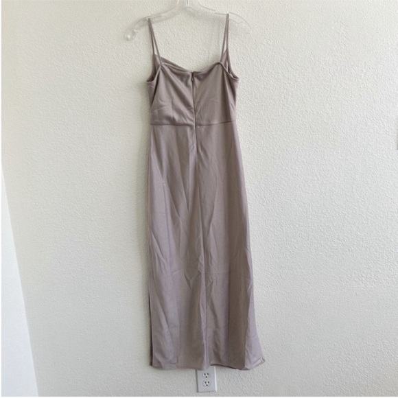 Sachin + Babi Cali Cowl Neck Satin Slip Midi Dress - Picture 4 of 10